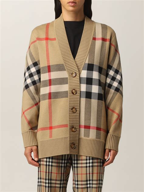 crochet burberry cardigan|burberry check cardigan.